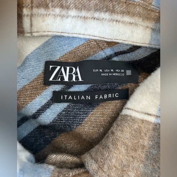 ZARA women’s wool blend oversized shacket size XL - Picture 11 of 13